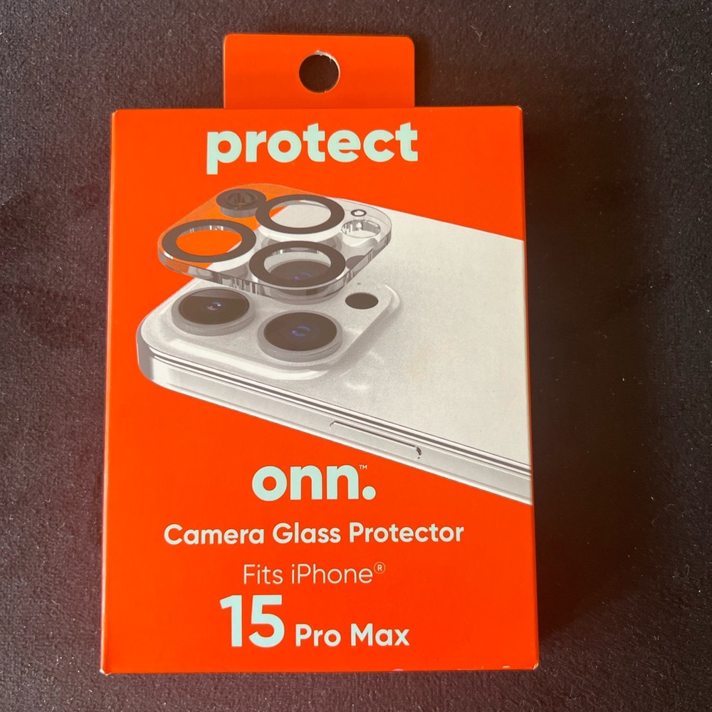 Onn Camera Glass Protector for iPhone 15 Pro Max